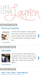 Mobile Screenshot of lifelovelauren.com