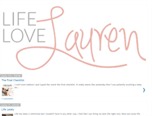 Tablet Screenshot of lifelovelauren.com